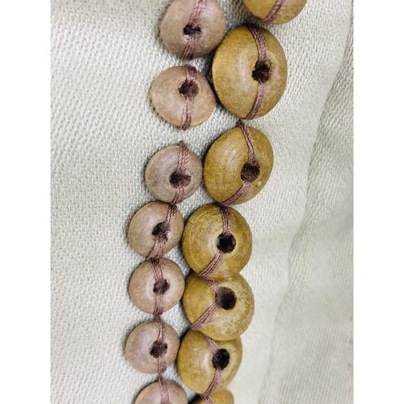 Set 2 Candice Olson Throw Pillows with down filled inserts wood bead edging Soft - Picture 3 of 7